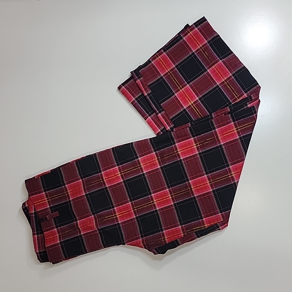 Delila Y2K low rise grunge punk pink plaid pants